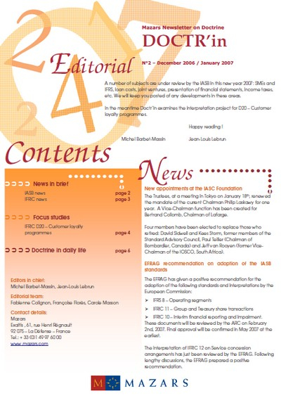 Doctr’in (English) no. 2 – December 2006 cover picture