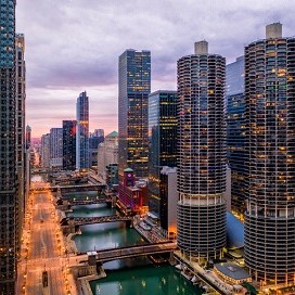 View of Chicago Riverwalk